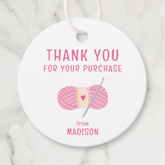 Crochet Crochetingご購入ありがとうございます フェイバータグ (正面)