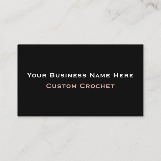 Crochet Custom Business Card 名刺 (裏面)
