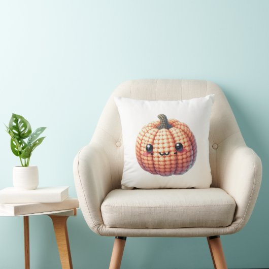 Crochet Cute Pumpkin クッション (椅子)