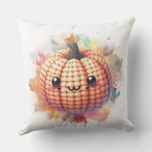 Crochet Cute Pumpkin クッション (裏面)