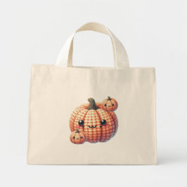 Crochet Cute Pumpkin ミニトートバッグ