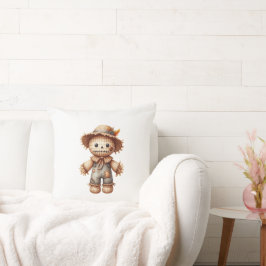 Crochet Cute Scarecrow クッション