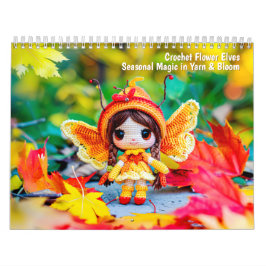 Crochet Flower Elves 2026 Calendar – Seasonal Magi カレンダー