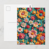 Crochet flowers ポストカード (正面/裏面)