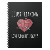 Crochet Gift For Guys Men Crocheter Needlework ノートブック (正面)
