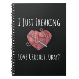 Crochet Gift For Guys Men Crocheter Needlework ノートブック