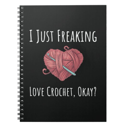 Crochet Gift For Guys Men Crocheter Needlework ノートブック (正面)
