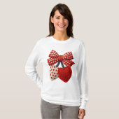 Crochet Heart Womens Tshirt Tシャツ (正面フル)