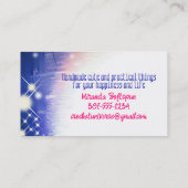 Crochet hooks yarn space universe craft show 名刺 (裏面)