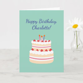 Crochet Knitting Crafty Mom Custom Happy Birthday  カード