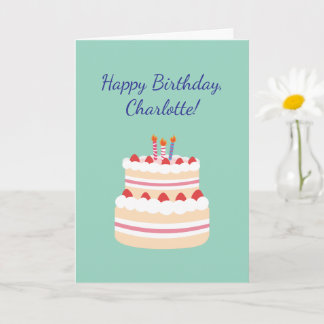 Crochet Knitting Crafty Mom Custom Happy Birthday  カード