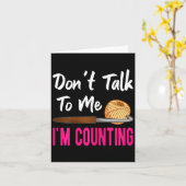 Crochet Knitting Don't Talk To Me I'm Counting  カード (黄色い花)