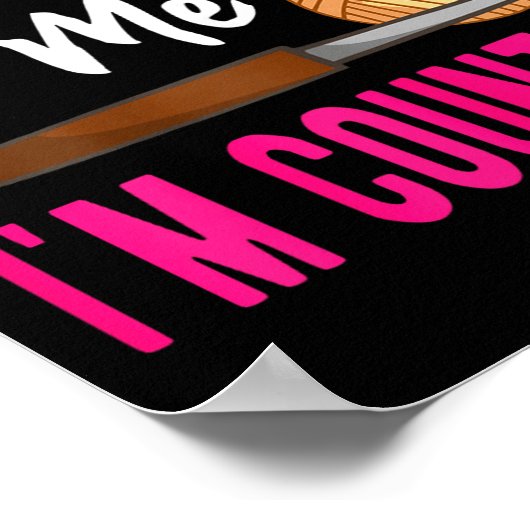 Crochet Knitting Don't Talk To Me I'm Counting  ポスター (角)