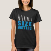 Crochet Mom Crocheting Hooks Size Matters Tシャツ (正面)