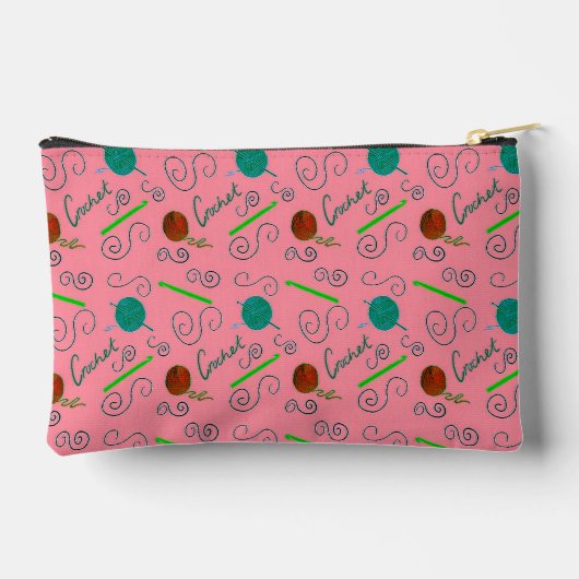 crochet pattern with yarn balls アクセサリーポーチ (裏面)