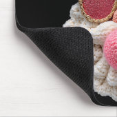 Crochet Santa Blowing Bubble Gum Christmas Girly K マウスパッド (コーナー)