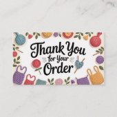 Crochet Small Business Thank You 名刺 (正面)