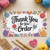 Crochet Small Business Thank You 名刺
