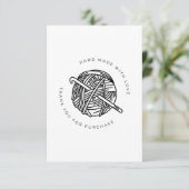 CROCHET SPECIAL THANK YOUカスタマーカード サンキューカード (スタンド正面)