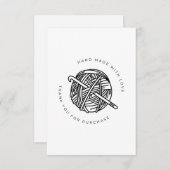 CROCHET SPECIAL THANK YOUカスタマーカード サンキューカード (正面/裏面)