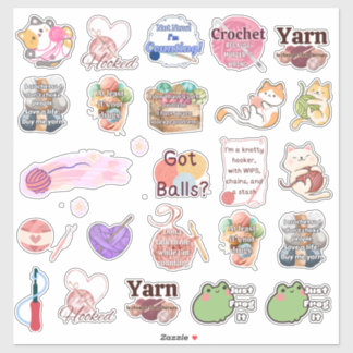 Crochet Sticker Assortment シール