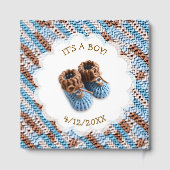 Crochet Teddy Bear | Boy's Baby Shower ゲストブック (裏面)