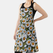 Crochet White Daisies Spring Wildflowers エプロン (インサイチュ)