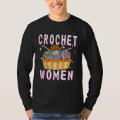 Crochet Woman Crochet Hook Wool Mesh Needle Croche Tシャツ (正面)