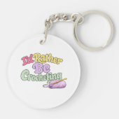 Crochet Yarn Lover キーホルダー (裏面)