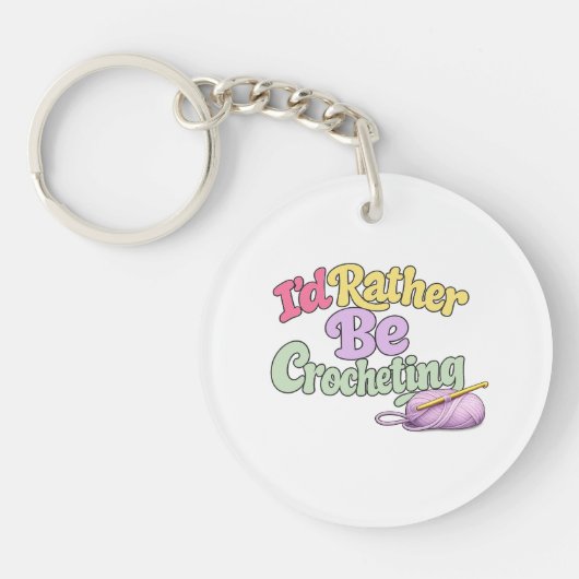 Crochet Yarn Lover キーホルダー (正面)