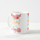 Crochet Yarn Quilting Knitting Crocheting For Croc コーヒーマグカップ (正面左)