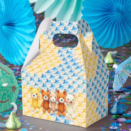 Crocheted Stuffed Animals Blue and Yellow フェイバーボックス