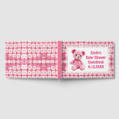  Crocheted Teddy Bear Girl's Baby Shower ゲストブック (全面)