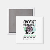 Crocheting – かぎ針私の日 マグネット (正面/裏面)
