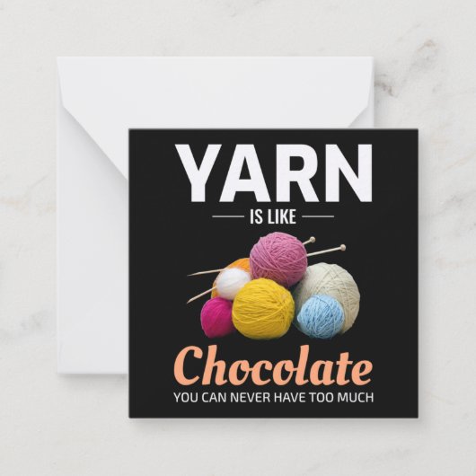 Crocheting Crochet Chocolate Knitting Crochet ノートカード (正面)