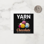 Crocheting Crochet Chocolate Knitting Crochet ノートカード (正面/裏面インサイチュ)