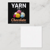 Crocheting Crochet Chocolate Knitting Crochet ノートカード (正面/裏面)