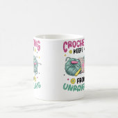 Crocheting Keeps Me From Unraveling Knitting Croch コーヒーマグカップ (中央)