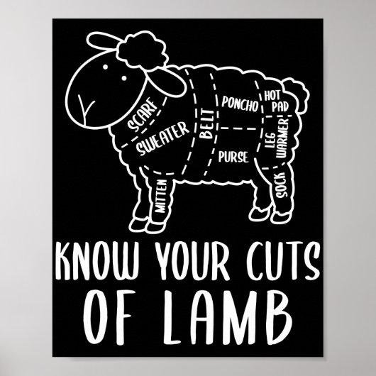 Crocheting Know Your Cuts Of Lamb ポスター (正面)