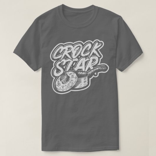 CROCK STARKitchen食品料理、グリリングとバキン Tシャツ (デザイン正面)