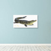 Crocodile キャンバスプリント (インサイチュ (ウッドフロア))