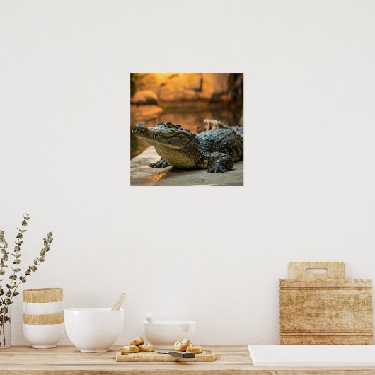 Crocodile ポスター (キッチン)