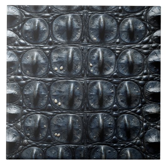 crocodile animal skin texture nature scale wild pa タイル (正面)