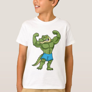 Crocodile as Bodybuilder extreme Tシャツ