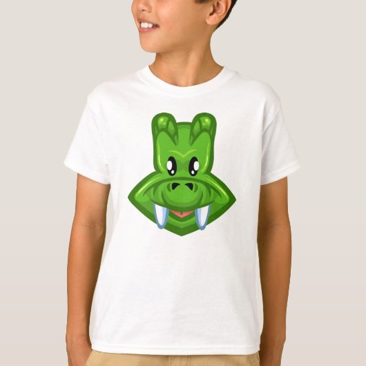 Crocodile cartoon tシャツ (正面)
