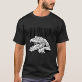 Crocodile croc scary creepy teeth tシャツ (正面)