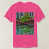 Crocodile Dragon Fairy Tale Reflective Image Tシャツ (デザイン正面)