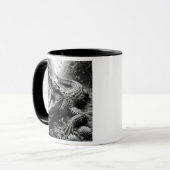 Crocodile impressionnant dans un décor sauvage. マグカップ (正面左)