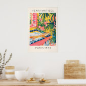 Crocodile in Bathtub Print Funny Pink Bathroom ポスター (キッチン)