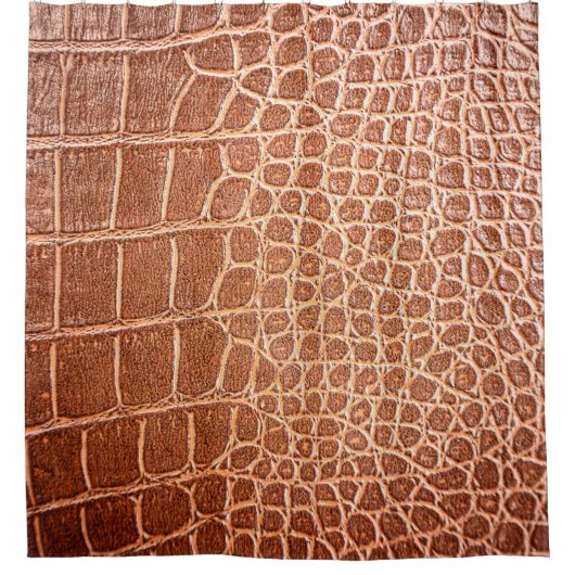 Crocodile leather pattern backgroundabstract,allig シャワーカーテン (正面)